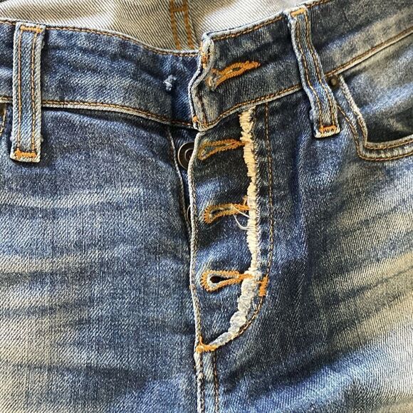 JOE’S Distressed Japanese distressed blue Jeans. Skinny Finn ankle button fly - Picture 3 of 12